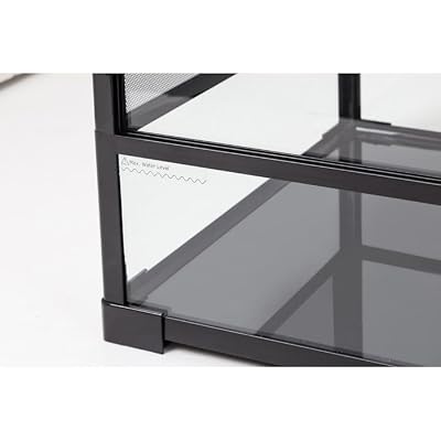 T-Rex Double Sliding Door Glass Terrarium, 48 L X 18 W X 24 H