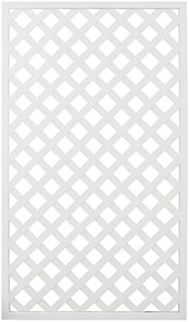 Amazon 人工木 ラティス フェンス 1590 1500 900mm ホワイト Aks 390 Jj Prohome Diy 園芸 ガーデニング 人工木 防腐 雨に強い 垣 ガーデンフェンス ラティス