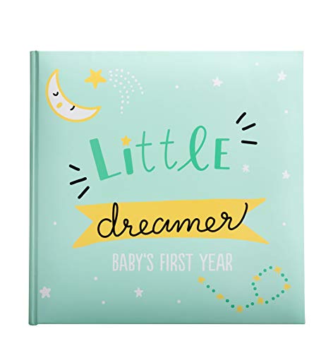 Kate & Milo Little Dreamer Stars Baby's First Year Memory Book, Baby Milestones Photo Album, Whimsical Gender Neutral #1