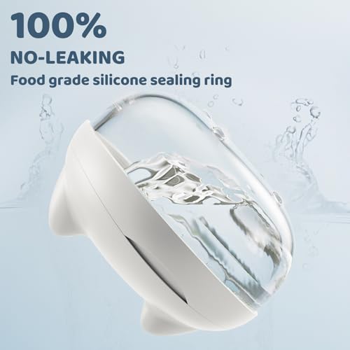 Gaboolo Retainer Case for Cleaning,No-Leak Mouth Guard Cute Retainer Case with Retainer Removal Tool and Brush (White Cat)