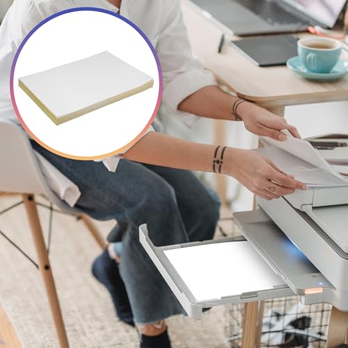 Papier autocollant blanc A4 forte adhérence en vinyle PVC mat lot de 100 - 7