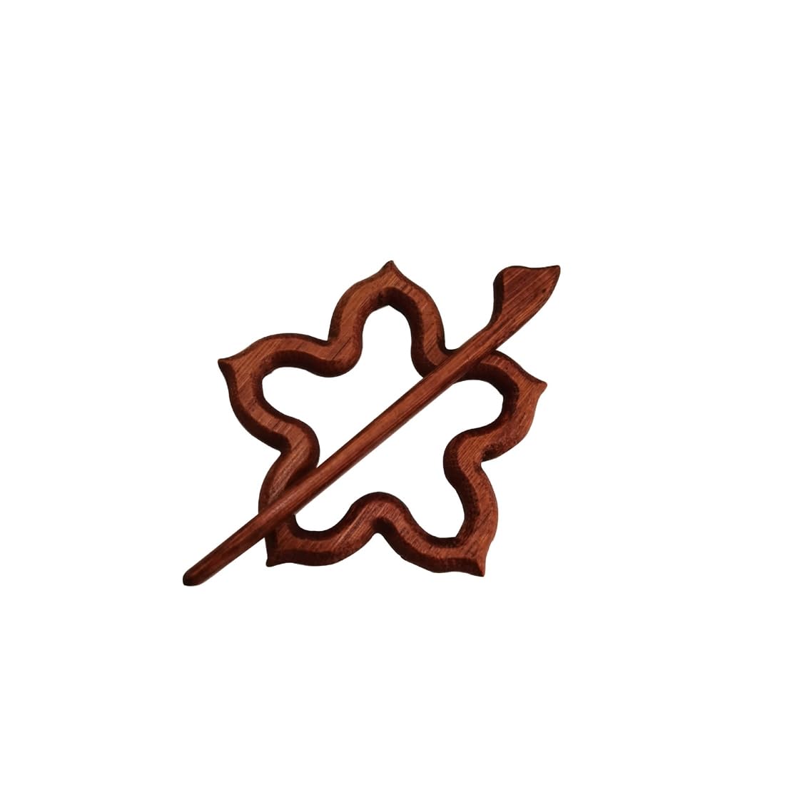 Zdys Maple Leaves Wooden Brooch Pin With Creative Design Handmade Animal Brooch Sweater Clip,Vintage Shawl Pin Natural Wooden Brooch Pin (Maple Leaves)