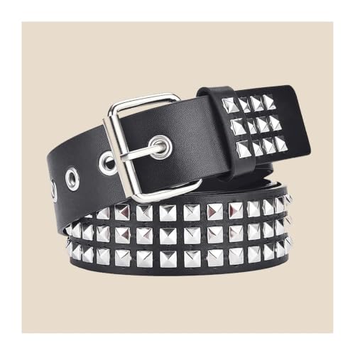 Cinturón punk unisex ajustable para sujetar vaqueros holgados con estilo motero 6