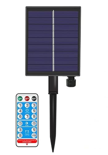 Redefun 1200 mAh Solarmodul-Steuerbox-Kits, 3.7V Lithium-Batterie-Panel für 24V LED-Lichterkette, Gleichstromladung, einfache Installation, einfach zu bedienen