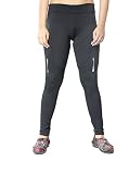 Women's 3D Gel Padded Elite Design Winter Thermal Cycling Tights Long Pants (Black, Medium)