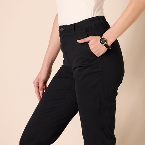Amazon Essentials Women's High-Rise Slim-Fit Full-Length Straight-Leg Khaki Pant4