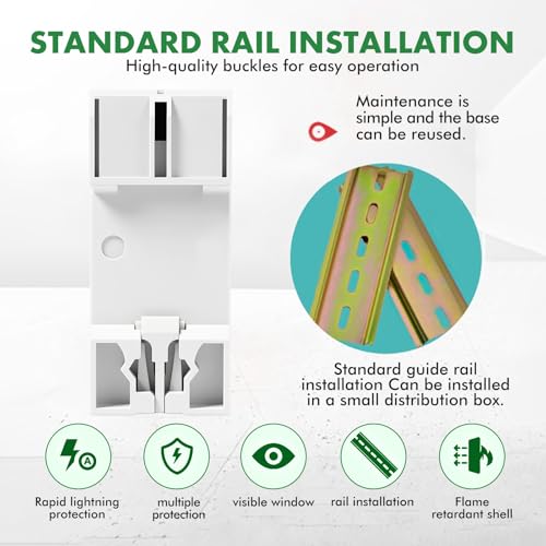 Miniatura 8 de Interruptor Diferencial Tipo A Disyuntor Magnetotermico 63a Disyuntor Diferencial 2p Ac230v Corriente Residual Nominal 30ma Interruptor De Corriente Residual Para Edificios Industriales Comerciales