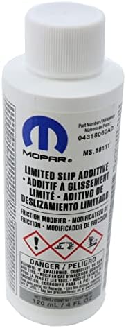 Genuine Mopar Fluid 4318060AC Limited Slip Additive - 4 oz. Bottle , White