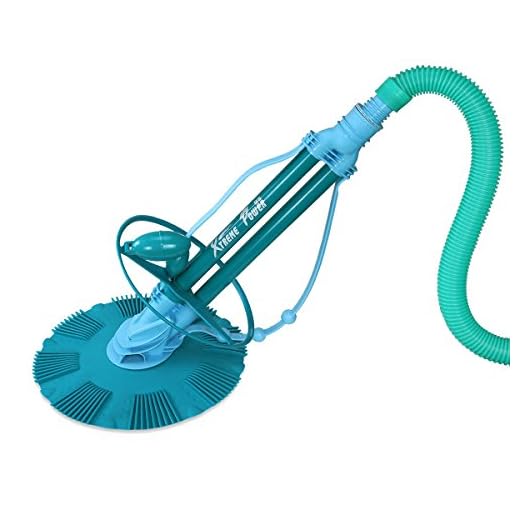 Siqua Limpiafondos De Piscina De Martillo Compacto. Limpia Piscinas Fondos Y Paredes. Incluye Accesorios. Manguera De 10M.