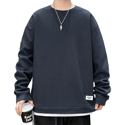 [Ferenbros] トレーナー メンズ 秋服 パーカー Tシャツ 長袖 大きい サイズ ゆったり ビッグ シルエット プルオーバー トップス カジュアル おしゃれ 服 春秋用 シンプル オシャレ スポーツウェアの商品画像（Amazon）