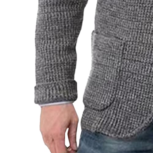 Men's Suit Casual Knitted Jacket Button Lightweight Men Knit Coat Slim Fit Knits Blazer Suit Jackets4