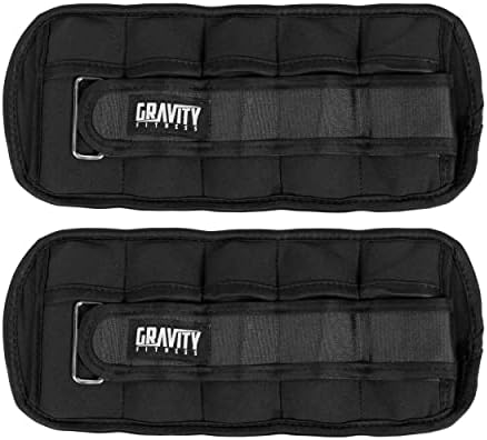 Gravity Fitness Adjustable Ankle/Wrist Weights set of 2 2-5kg