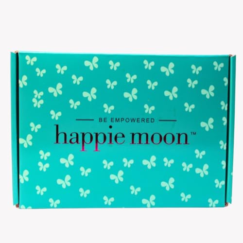 Happie Moon First Period Kit - Organic Cotton Pads in 3 Sizes (Starter, Small, Overnight), Ultra Thin with Wings, Chlorine-Free, Fragrance-Free & Toxin-Free,Travel Pouch Included | 13pcs