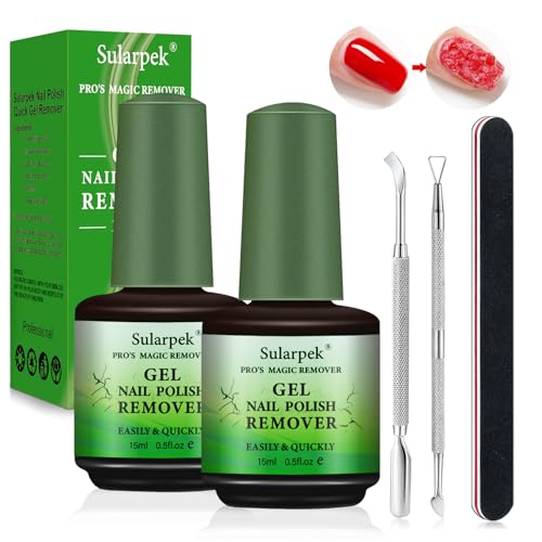 Sularpek Magic Remover Set, 2 Pcs Removedor Esmalte...