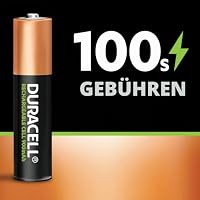 Duracell Akku AAA, wiederaufladbare Batterien AAA, 4 Stück, Unsere Nr. 1 - längste Haltbarkeit pro Aufladung, vorgeladen (Packung mit 2) – Ansicht 3