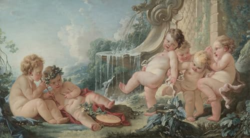 Tableau d'art Abstrait Musique et danse François Boucher pour décorer un salon