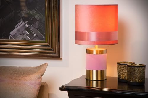 Lucide Extravaganza Frizzle - lampa stołowa - 18 cm - 1 x E14 - różowa