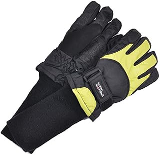 SnowStoppers Kid's Waterproof Ski & Snowboard Winter Gloves (Small Ages 6-10, Lime)