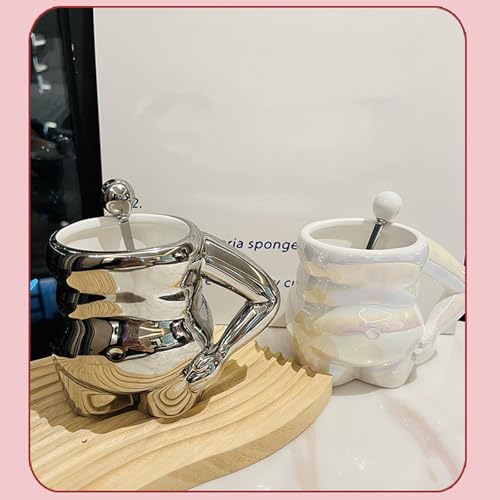 Taza creativa de cerámica con diseño belly para café miniatura 2