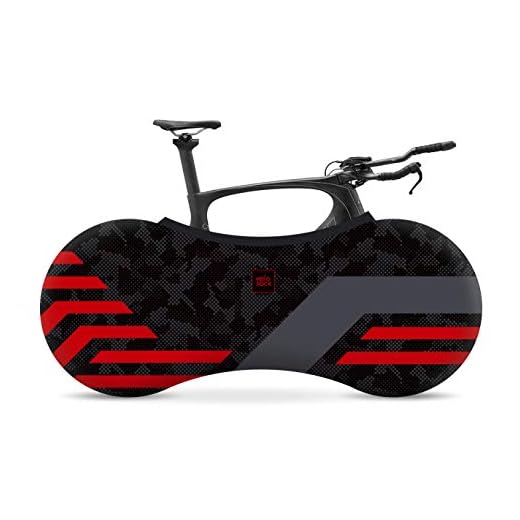 Velo Sock Red Lines Bike Cover Unisex-Adult, Taille Unique