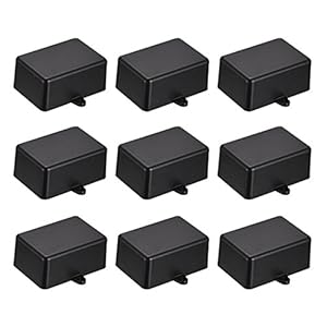 sourcingmap Abzweigdose Kunststoff Schwarz, 9 Stück
