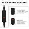 Zosvoses Cloud Alpha Cable with Mute & Volume Controls Compatible with Hyperx Cloud Alpha, Cloud Flight, Cloud Mix Gaming Headset, for Logitech G933 G633 G935 G635 Headset, 6.6ft