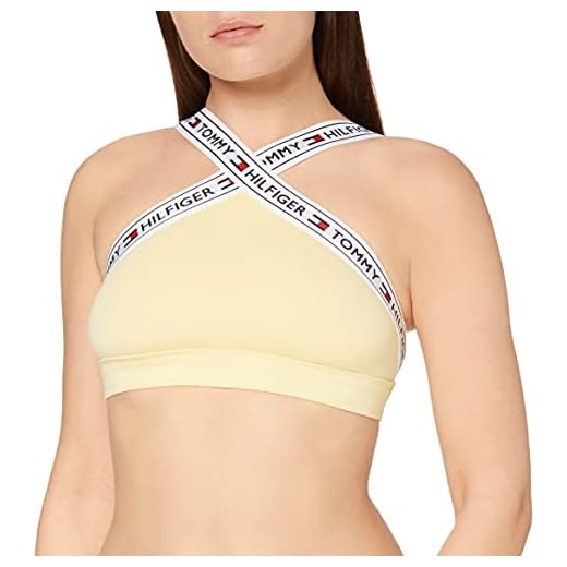 Tommy Hilfiger X Bralette Brassière, Giallo (Lemon Meringue 710), M Donna