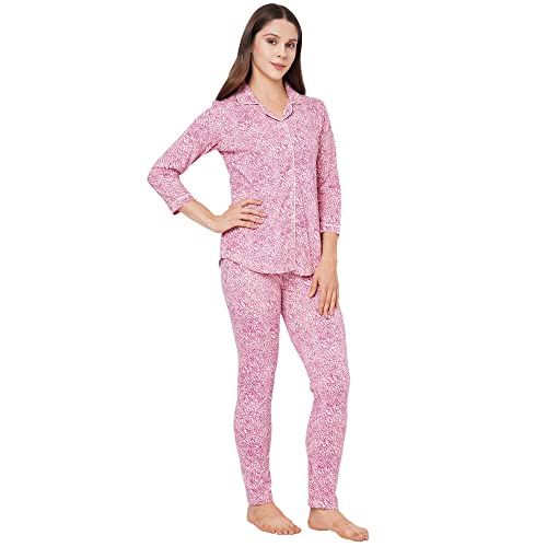 Image of Sweet Dreams Women's Cotton Printed Night Suit Set