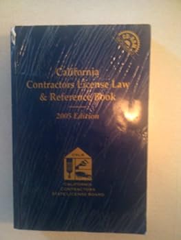 Unknown Binding California Contractors License Law & Reference Book
