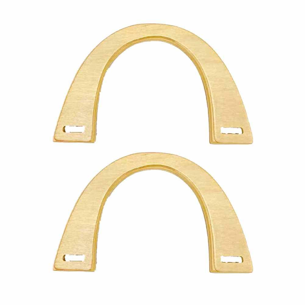 SHTGOIPack of 2 Bag Handle Wooden Concave Shape Wooden Handle Replacement Wood Handbag Handle Handmade Wooden Rings Bag Handle Wooden Bag Handle for Knitting Bags, Beach Bags Beige 8#