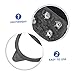 HONMEET Ice Cleats for Shoes and Boots Non- Crampons High-Strength Spikes for Walking Mountaineering and Ice Fishing Lightweight and Portable Design Secure Binding for All Footwear