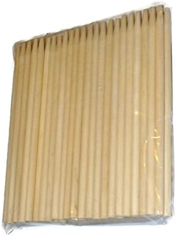 Candy Apple Sticks Wood Skewers Corn Dog Sticks SemiPointed 100ct 6"x 1/4 Qty100