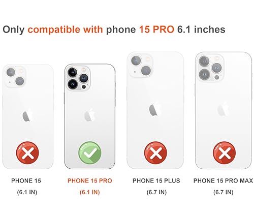 Hungo Compatible for iPhone 15 Pro Case for Women Clear Design Cute Geometry Religion,Girly Girls Hamsa Hand Evil Eyes Eye of Providence by Hungo - Image 2