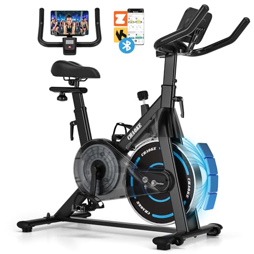 CHAOKE Exercise Bike (2026) – Indoor Cycling Bike for Home Fitness, Ultra-Quiet Magnetic Resistance, Large Tablet Holder, Comfortable Seat, LCD Display, Strength Training