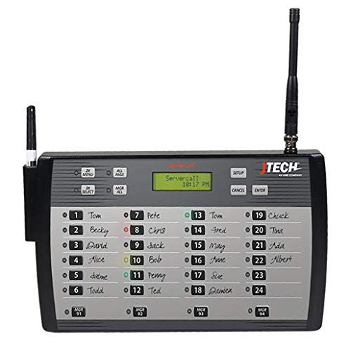 JTECH ServerCall Transmitter Paging System - 24 Rugged Pagers