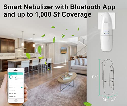 Smart Waterless Aromatherapy Essential Oil Diffuser, Professional Portable Nebulizing Scent Air Machine, Waterless Plug-In Aroma Diffuser For Essential Oils, 100Ml Nebulizer For Home, Large Room #TOP1