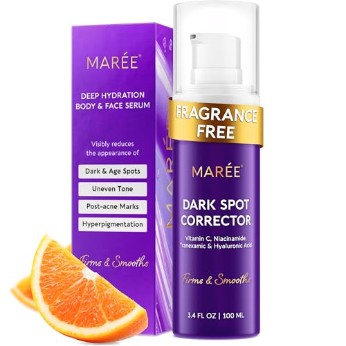 MAREE Dark Spot Remover for Face and Body – Dark Spot Corrector Serum – Hyperpigmentation, Melasma, Sun & Age Spots – Black & Brown Spot Remover for Women – Crema para Manchas Oscuras en la Cara