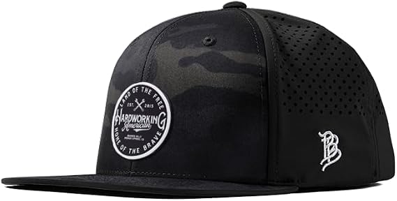Branded Bills Hardworking Flat Performance Hat for Men | Baseball Cap
