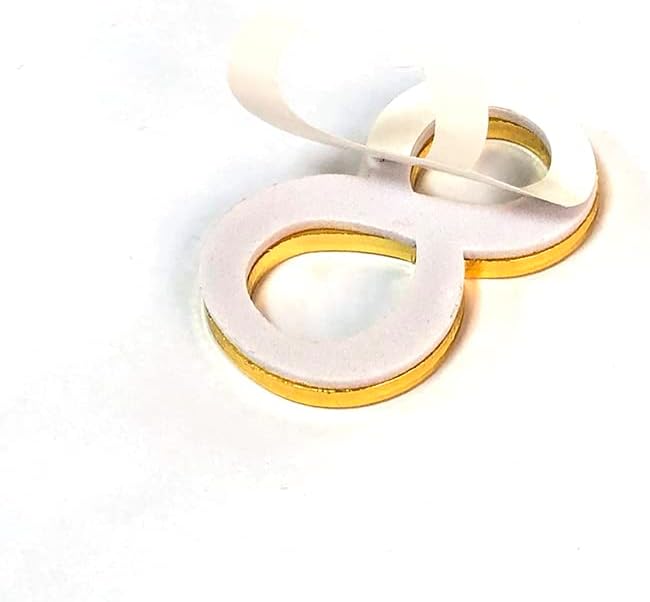 Miniatura 6 de Números de buzón de metal sólido de 2 pulgadas para exteriores, números de dirección 3D autoadhesivos para casa, apartamento, oficina, habitación de