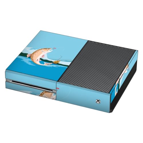 DeinDesign Skin kompatibel mit Microsoft Xbox One Folie Sticker Fisch Angeln maritim