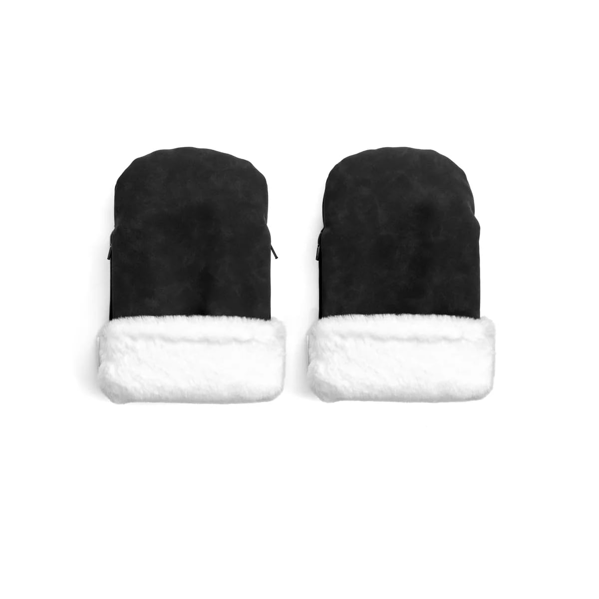 KONG.WALTHER diameter sterbro Pram Gloves, Black Faux Suede