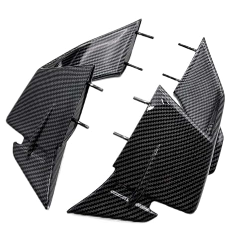 Spoiler fixe pour BMW S1000RR 2023 - Carénage d'aile de vent avant noir aérodynamique