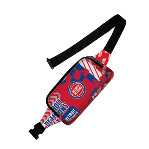 Detroit Pistons Fanny Pack - Adjustable Waist Bag for Travel and Sports