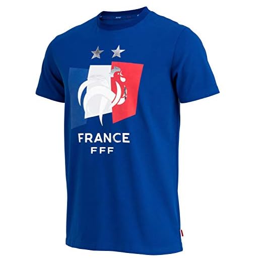 Equipe de France de Football T-Shirt FFF - 2 étoiles - Collection Officielle Taille Homme L