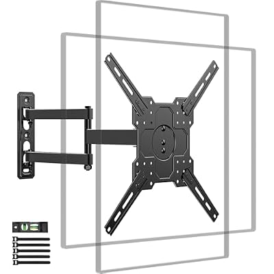 FORGING MOUNT TV Wall Mount for 26-65 inch TVs up to 88 lbs,Rotating Full Motion TV Wall Mount with Articulating Arms, Extension, Tilt, Swivel, Max VESA 400x400mm