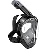 Seaview 180 Sport Full Face Snorkel Mask Adults, 180 Degree Panoramic View, Anti Fog, Dry Top Snorkeling Gear for Adults & Youth with Camera Mount for Ocean, Beach & Travel