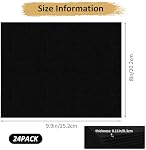 24PCS Black Canvas Board 8x10 inch Art Canvas Boards Blank Painting Canvas Bulk 100% Cotton Canvas Panels Paint Canvases for Painting Blank Canvas Boards for Oil & Acrylic Painting
