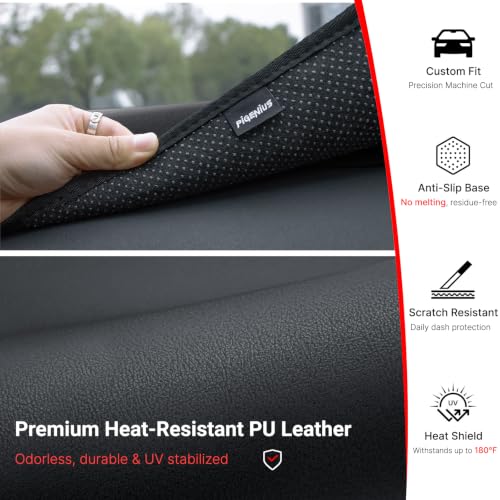 Pigenius Dash Cover for Silverado/Sierra 1500 2022-2026, 13.4in, PU Leather by Pigenius - Used condition - Image 6