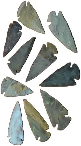 25 PCS ASSORT Agate Stone SPEARHEAD Arrowhead Point 2 1/2" - 3" #T-1344 Fast Free Supply