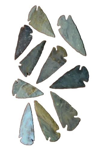 25 PCS ASSORT Agate Stone SPEARHEAD Arrowhead Point 2 1/2